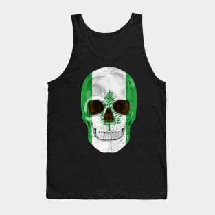 Norfolk Island Flag Skull - Gift for Norfolk Islander With Roots From Norfolk Island Tank Top